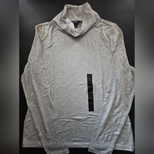 NWT - Banana Republic "Heather Gray" Soft Luxe Turtleneck Top - Size L